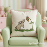 Hare with sunflower and butterfly - 5 sizes