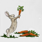 Hare with carrots set - 4 sizes