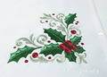 Holly Baroque Corner Christmas design - 3 sizes