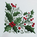 Holly Corner Christmas Baroque - 3 sizes