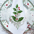 Holly Corner Christmas Baroque Style - 3 sizes