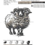 Horned ram - 4 sizes