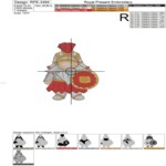 Italian Gnomes Mini Set of 4 Machine Embroidery Designs for Small Hoops - 4 sizes