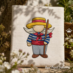 Italian Gnomes Mini Set of 4 Machine Embroidery Designs – 4 Sizes