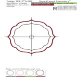 ITH Shaped Placemat for Table Setting for Big Hoops - 10 sizes