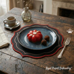 ITH Shaped Placemat for Table Setting for Big Hoops - 10 sizes