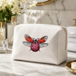 Raspberry Ladybug Machine Embroidery Design - 4 sizes