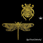Dragonfly and Beetle Set - 3 sizes