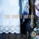 Victorian Napkin Mockup on Baroque Plate with Lace and Tulip Floral Decor 300 DPI