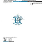 LP-PL Duogram Machine Embroidery Design - 3 sizes