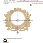 Vintage oval frame - 4 sizes