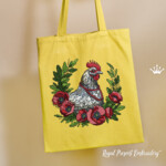 Majestic chicken in poppies Large - 4 sizes