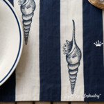 Tall Spiral Seashell Bluework Machine Embroidery Design - 3 Sizes