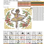 Christmas Mary ballerina - 4 sizes