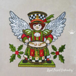 Christmas Angel Drummer large set - 4 sizes