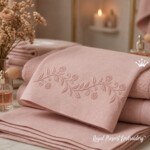Blush Rose Vine Border Machine Embroidery Design - 5 sizes