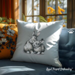 Mom and baby Bunnies Mega - 4 sizes