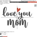 Love You Mom and baby Bunnies Mega - 4 sizes