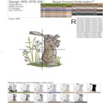 Mère lapin avec bébés lapins - 4 tailles