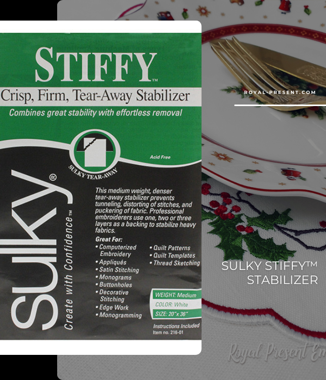 Sulky Stiffy™ Stabilizer: The Perfect Match for Your Embroidery