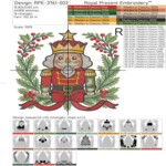 Nutcracker in Holiday Laurel - 4 sizes