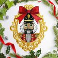 Nutcracker in frame Machine embroidery design - 2 sizes