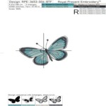 Tropical Butterfly in 4 sizes