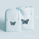 Orchid large with butterfly set in 4 sizes