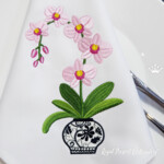 Pink Orchid in a vase - 4 sizes