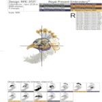 Oriental Peacock Portrait small - 3 sizes