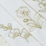 Two contour orchids set - 4 sizes