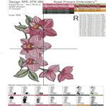 Pink Orchid Garland Corner in 4 sizes