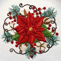 Poinsettia Bouquet and Cotton in 5 sizes