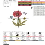 Poppy and Butterflies - 3 sizes