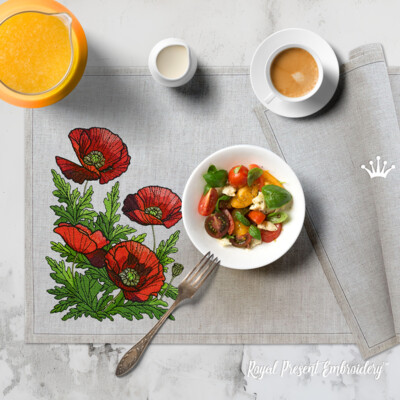 Bouquet de coquelicots petit - 4 tailles