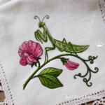 Botanical Insects with Flowers and Berries Machine Embroidery Designs Set - 4 Sizes