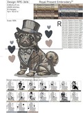 Pug boy in a tuxedo - 4 sizes