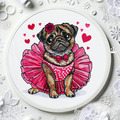 Pug Valentin Girl - 4 sizes