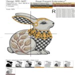 Baroque Checkered Rabbit - 4 sizes