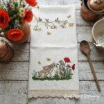 Summer Bunnies among Poppies and Wild Daisies - 3 sizes