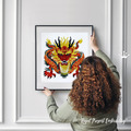 Red Horned Chinese Large Dragon - 4 sizes