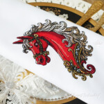 Red Horse Head Baroque - 3 sizes