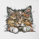 Red kitten by the window - 3 sizes