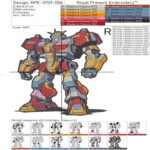 Transformer Robot medium - 6 sizes