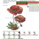 Large Rooster and Poppy set - 4 sizes