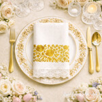 Bordure décorative Roses Vintage - 4 tailles