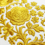 Bordure décorative Roses Vintage - 4 tailles