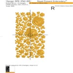 Bordure décorative Roses Vintage - 4 tailles