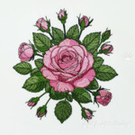 Blooming Garden Roses - 4 sizes