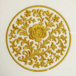 Ornement ovale Roses - 4 tailles